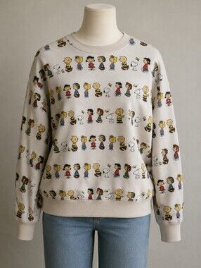 Peanuts Zara White Crewneck Sweatshirt